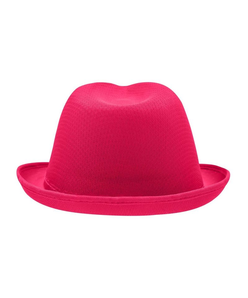 Cappello panama in finta paglia Myrtle Beach MB6625 19 Cappello panama in finta paglia Myrtle Beach MB6625 fucsia retro
