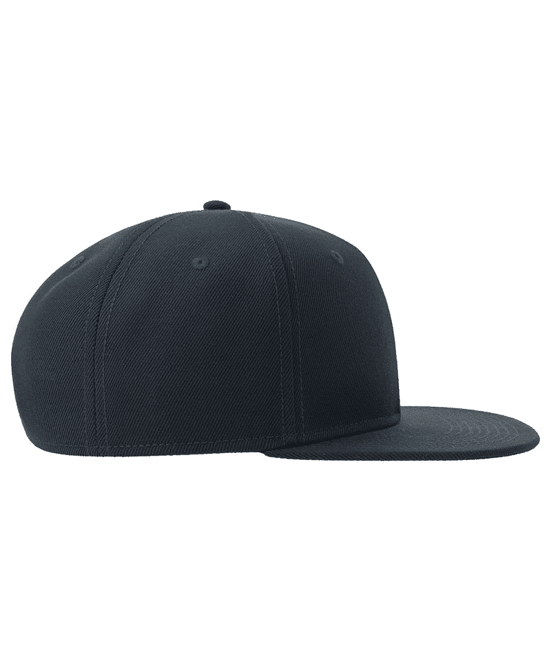 Cappello rapper bambino 6 apnnelli in poliestere Riciclato Atlantis Snap Back S ATKSBS blu navy destro