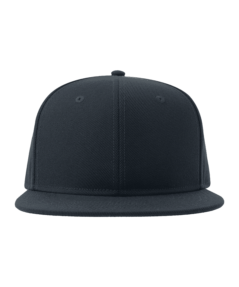 Cappello rapper bambino 6 apnnelli in poliestere Riciclato Atlantis Snap Back S ATKSBS blu navy fronte