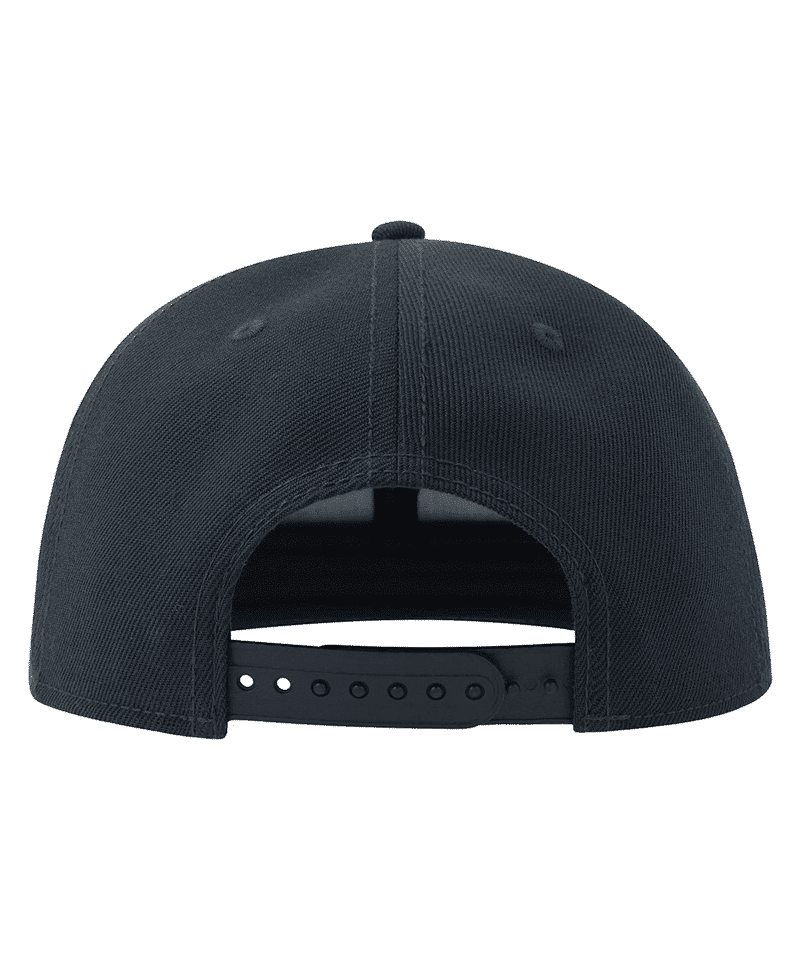 Cappello rapper bambino 6 apnnelli in poliestere Riciclato Atlantis Snap Back S ATKSBS blu navy retro
