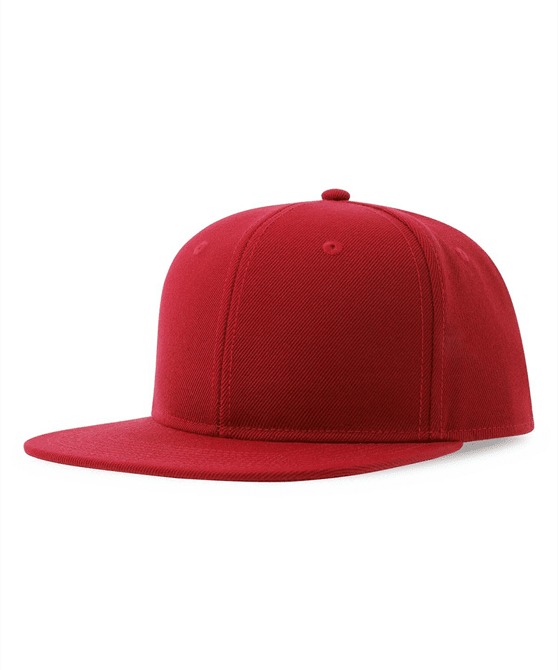 Cappello rapper bambino 6 apnnelli in poliestere Riciclato Atlantis Snap Back S ATKSBS rosso