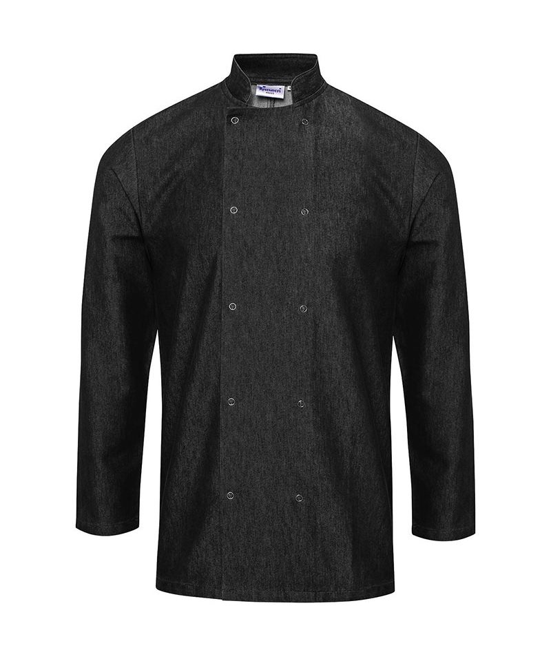 Giacca chef denim Premier PR660 5 Giacca-chef-denim-Premier-PR660-nero