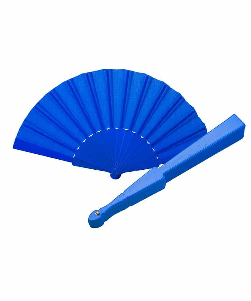 Ventaglio in plastica e poliestere 23cm 50068 23 ventaglio-in-plastica-e-poliestere-23cm-50068-ventaglio-personalizzato-blu-royal