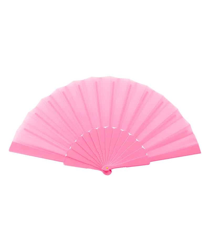 Ventaglio in plastica e poliestere 23cm 50068 25 ventaglio-in-plastica-e-poliestere-23cm-50068-ventaglio-personalizzato-rosa-intenso