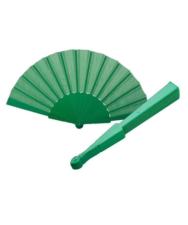 Ventaglio in plastica e poliestere 23cm 50068 22 ventaglio-in-plastica-e-poliestere-23cm-50068-ventaglio-personalizzato-verde