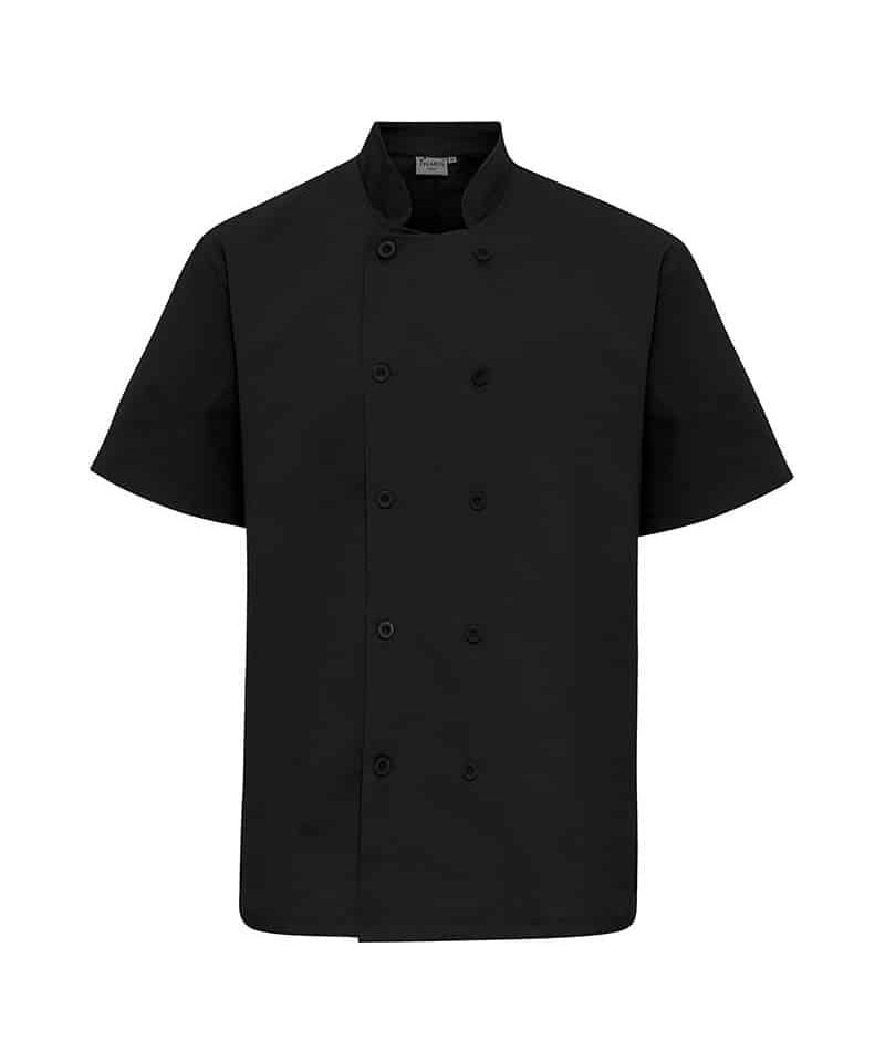 Giacca-cuoco-manica-corta-Premier-PR656-nero