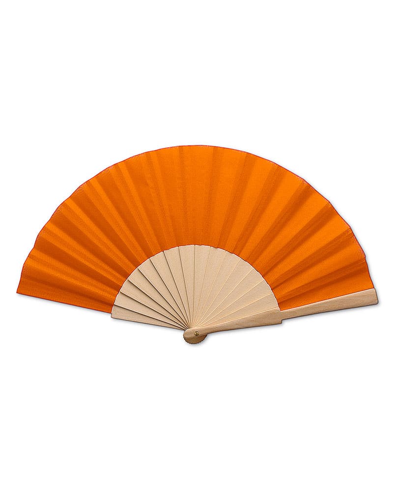 Ventagli-personalizzati-in-legno-e-poliestere-con-tela-colorata-50057-arancio
