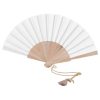 Ventaglio 23cm in legno e poliestere con laccetto e pon-pon 5012502 1 Ventaglio-23cm-in-legno-e-poliestere-con-laccetto-e-pon-pon-5012502