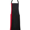 Grembiule con pettorina bicolore Premier PR162 2 Grembiule-con-pettorina-bicolore-Premier-PR162-nero-rosso
