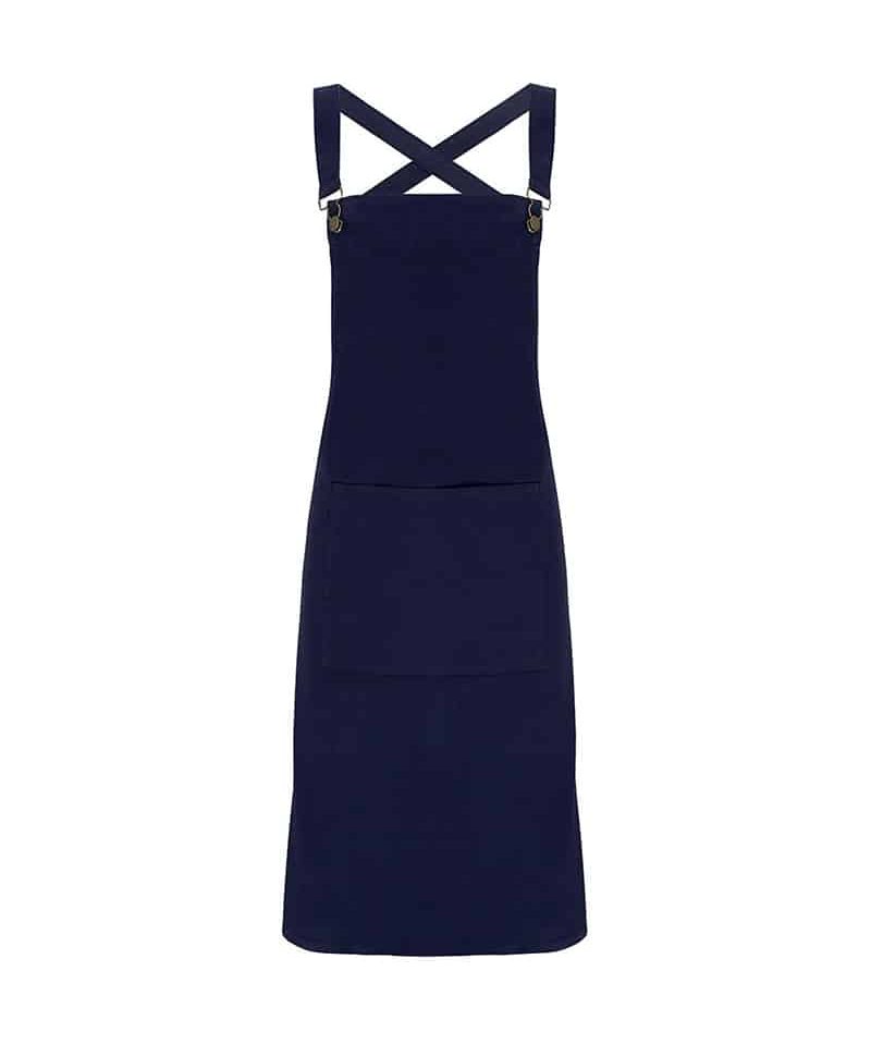 Grembiuli con pettorina Premier in cotone PR129 blu navy