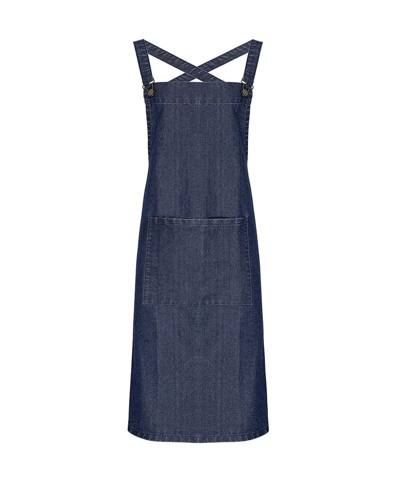 Grembiuli con pettorina Premier in cotone PR129 denim jeans
