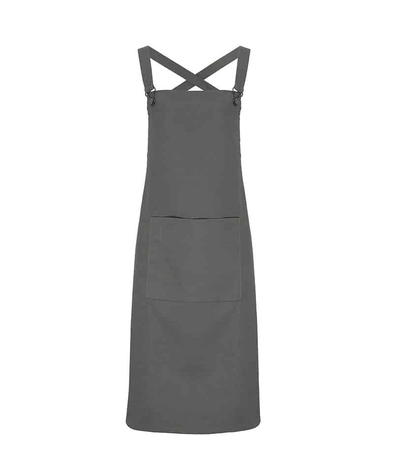 Grembiuli con pettorina Premier in cotone PR129 grigio