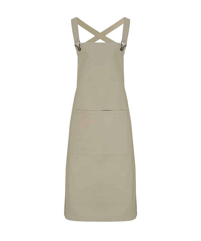 Grembiuli con pettorina Premier in cotone PR129 khaki