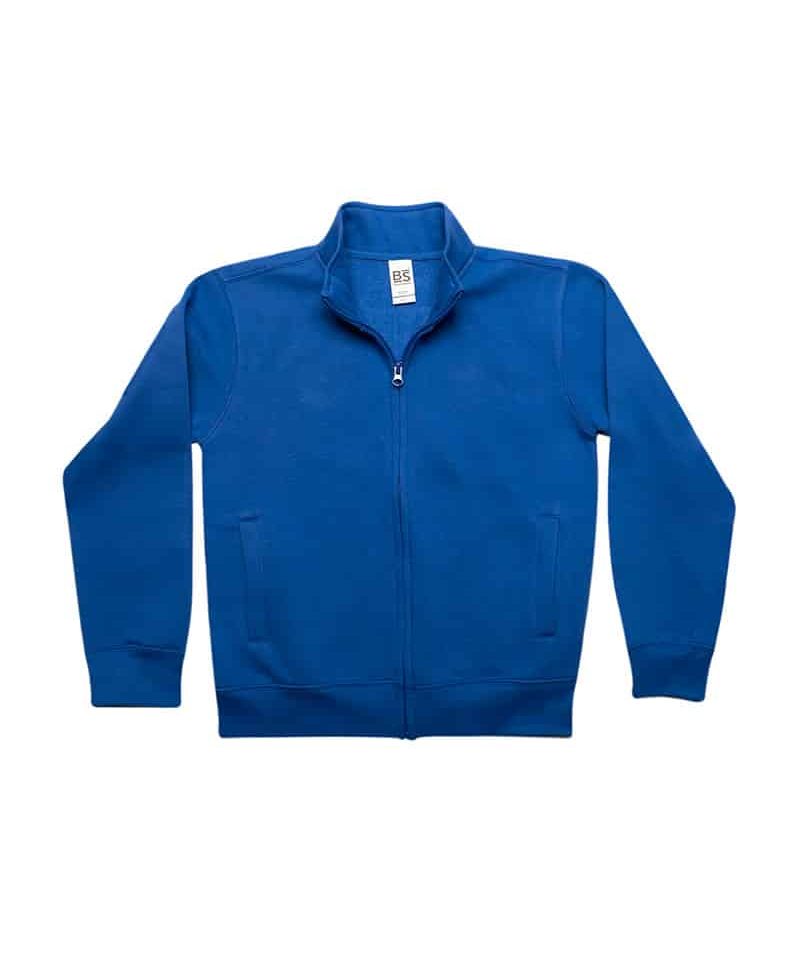 Felpa bambino zip intera Black Spider BSK334 blu royal