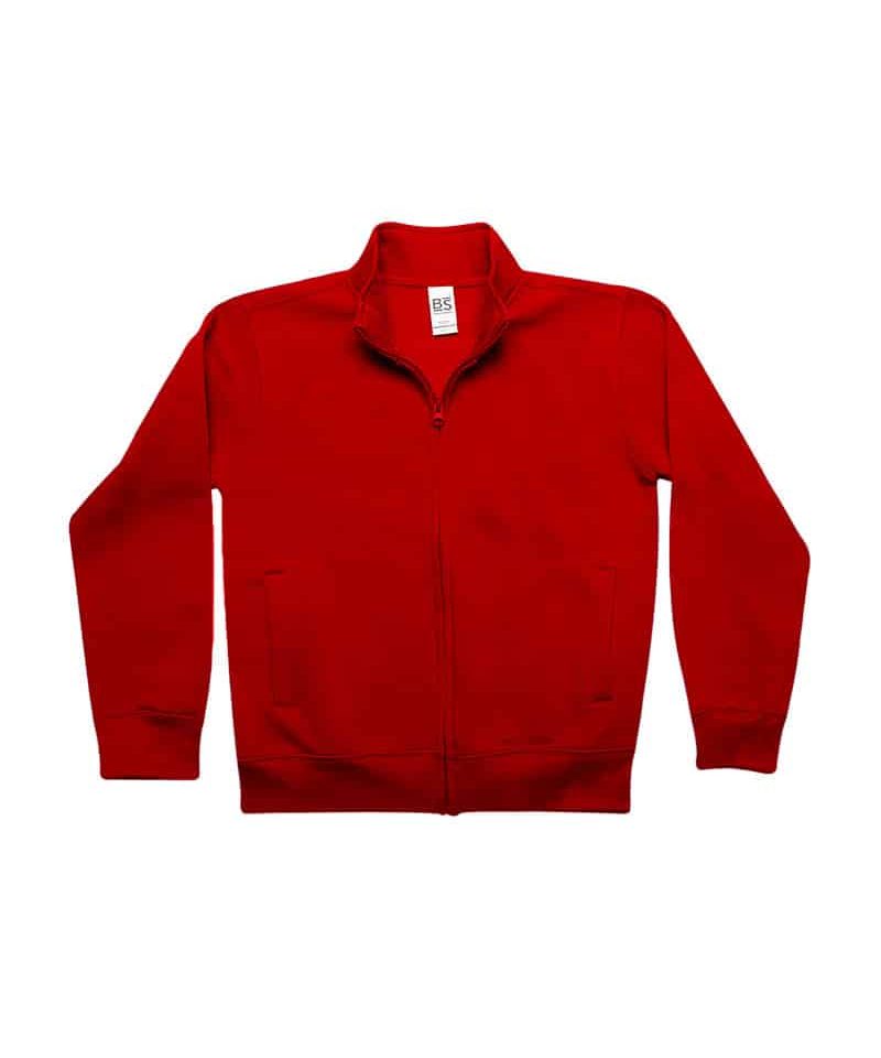 Felpa bambino zip intera Black Spider BSK334 rosso