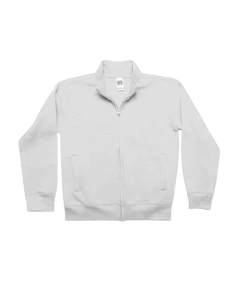Felpa bambino zip intera Black Spider BSK334 bianco
