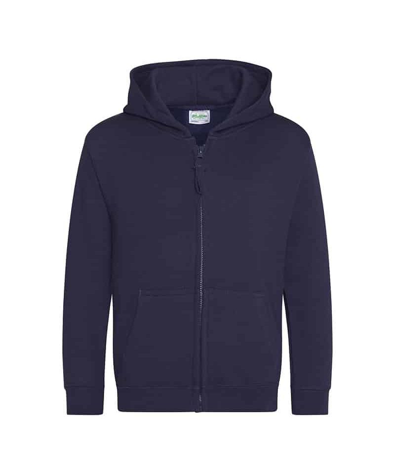 Felpa bambino cappuccio e zip Just Hood JH050J 15 Felpa bambino cappuccio e zip Just Hood JH050J blu navy