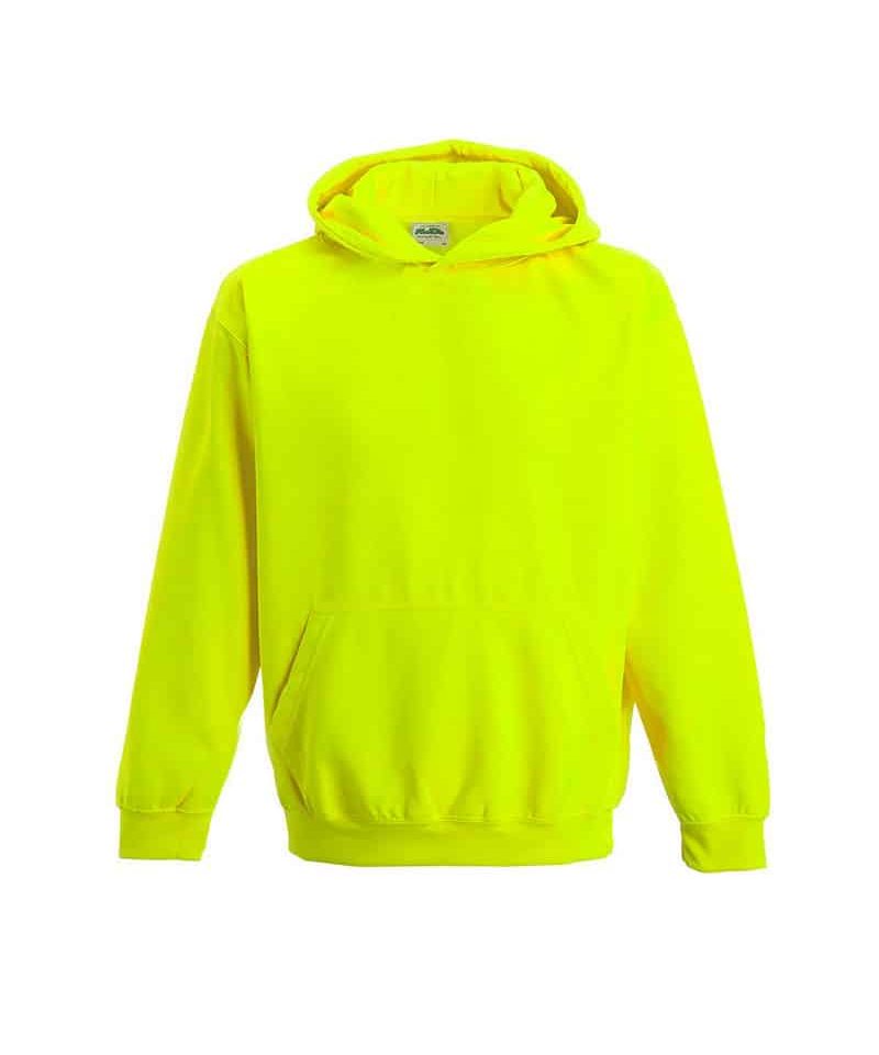Felpa bambino cappuccio Just Hoods JH004J 8 Felpa-bambino-fluo-cappuccio-Just-Hoods-JH004J-giallo-fluo