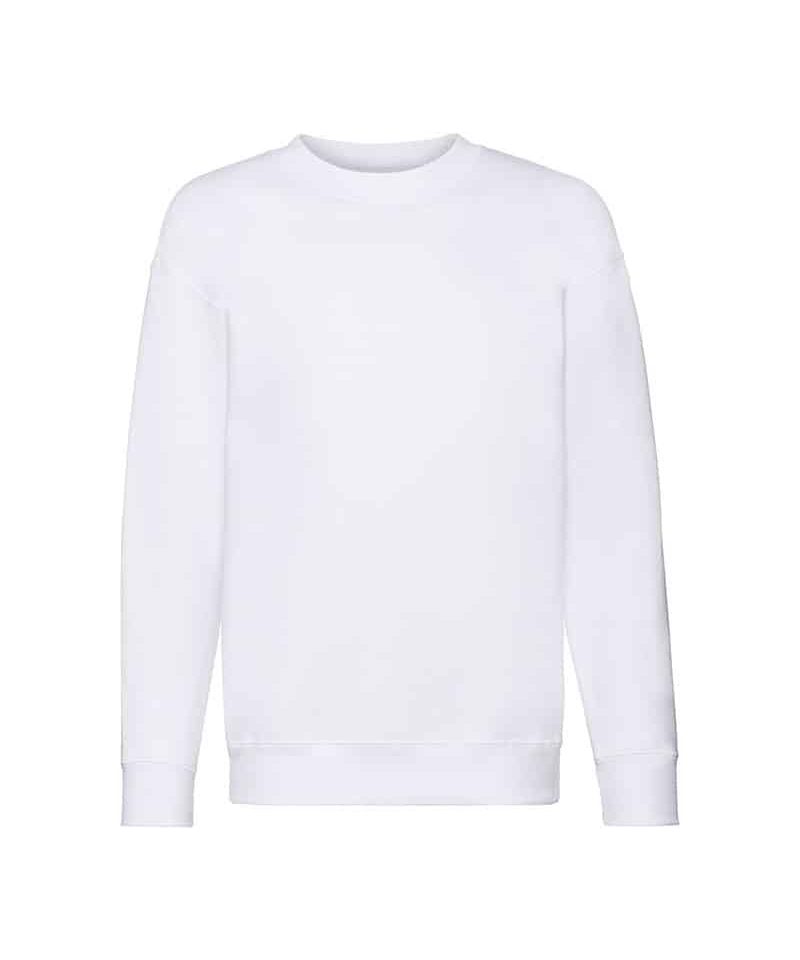 Felpa bambino girocollo Fruit of the Loom FR620310 bianco