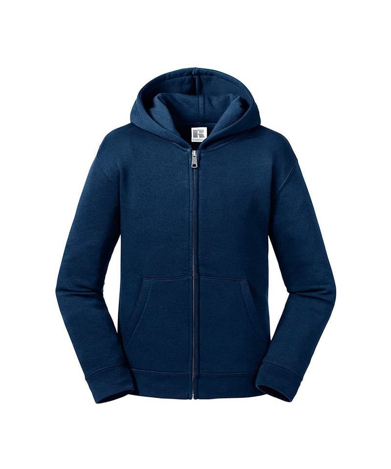 Felpa bambino zip e cappuccio Russell JE266B 9 Felpa bambino zip e cappuccio Russell JE266B blu-navy