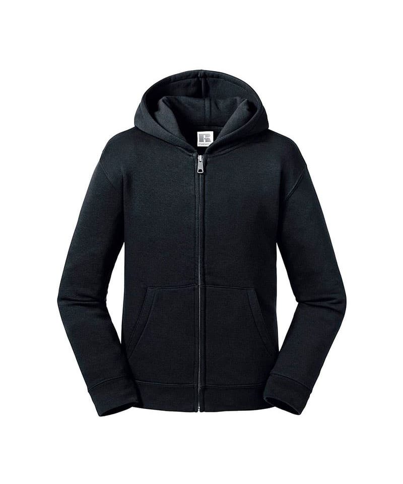 Felpa bambino zip e cappuccio Russell JE266B 12 Felpa bambino zip e cappuccio Russell JE266B nero