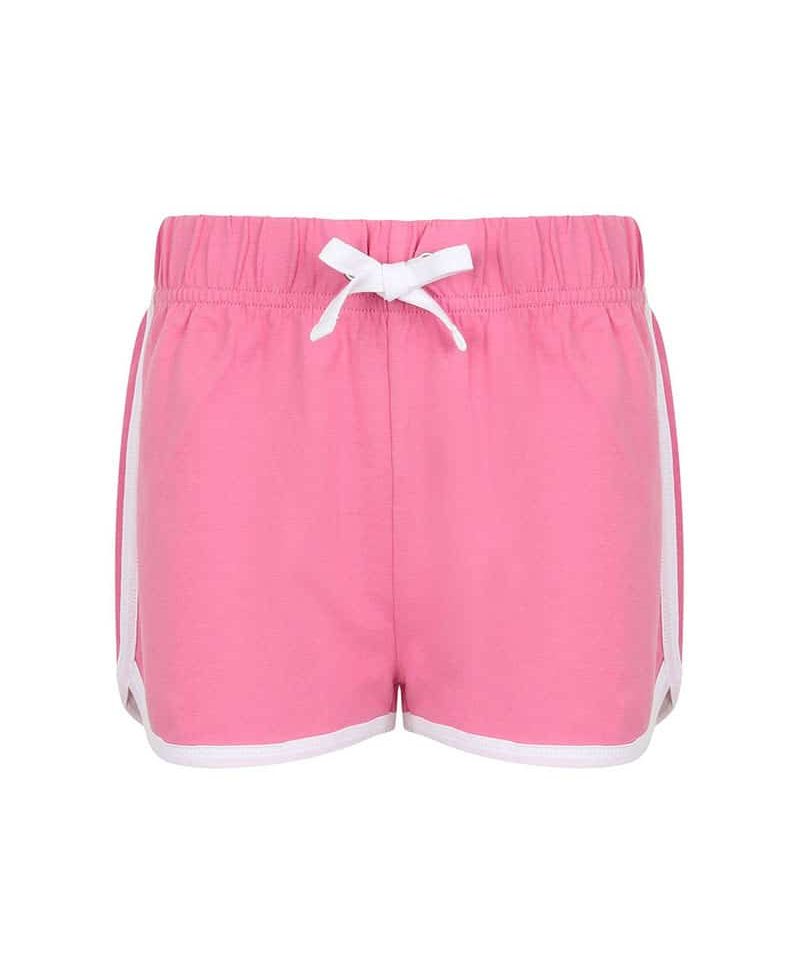 Pantaloncino short bambina Skinnifit SKSM069 rosa bianco