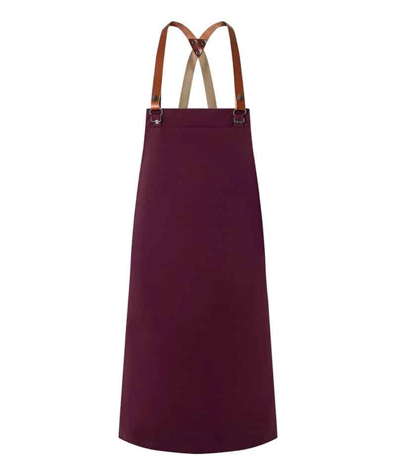 Grembiule Karlowsky con pettorina e inserti pelle KLS37 18 Grembiule Karlowsky con pettorina e inserti pelle KLS37 bordeaux