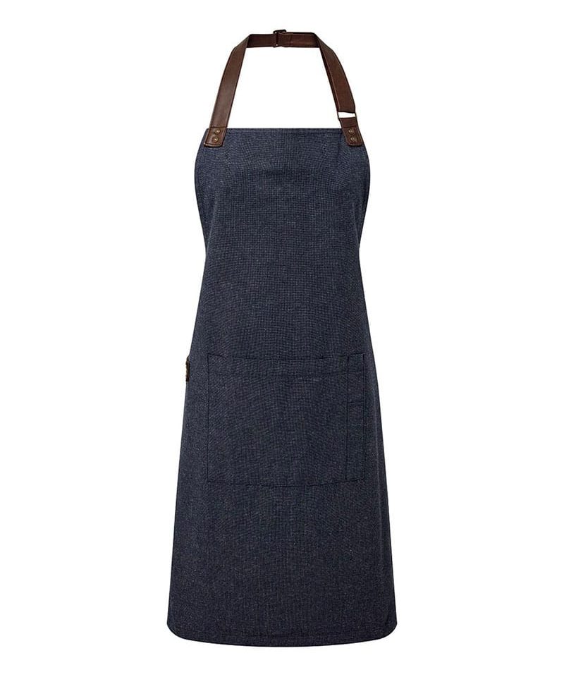 Grembiule Premier con girocollo in ecopelle PR144 10 Grembiule Premier con girocollo in ecopelle PR144 blu navy
