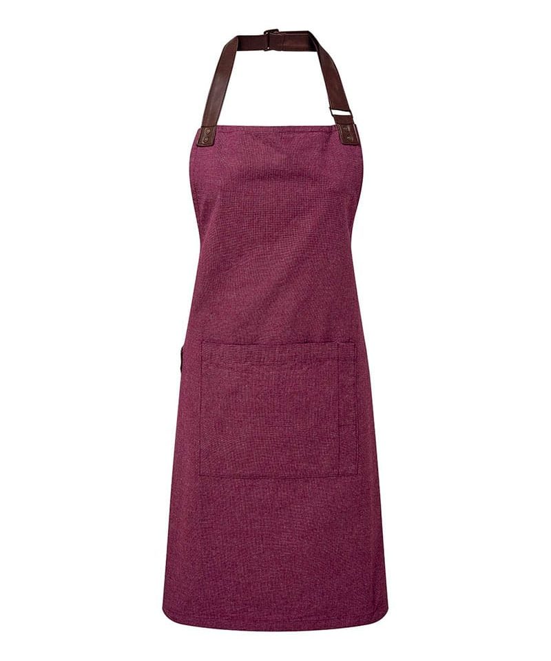 Grembiule Premier con girocollo in ecopelle PR144 9 Grembiule Premier con girocollo in ecopelle PR144 burgundy