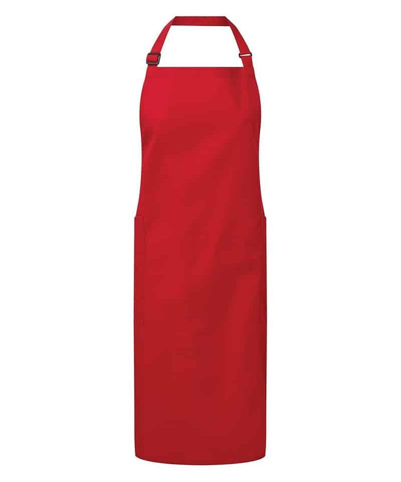 Grembiule con pettorina Premier in policotone riciclato PR120 11 Grembiule con pettorina Premier in policotone riciclato PR120 rosso