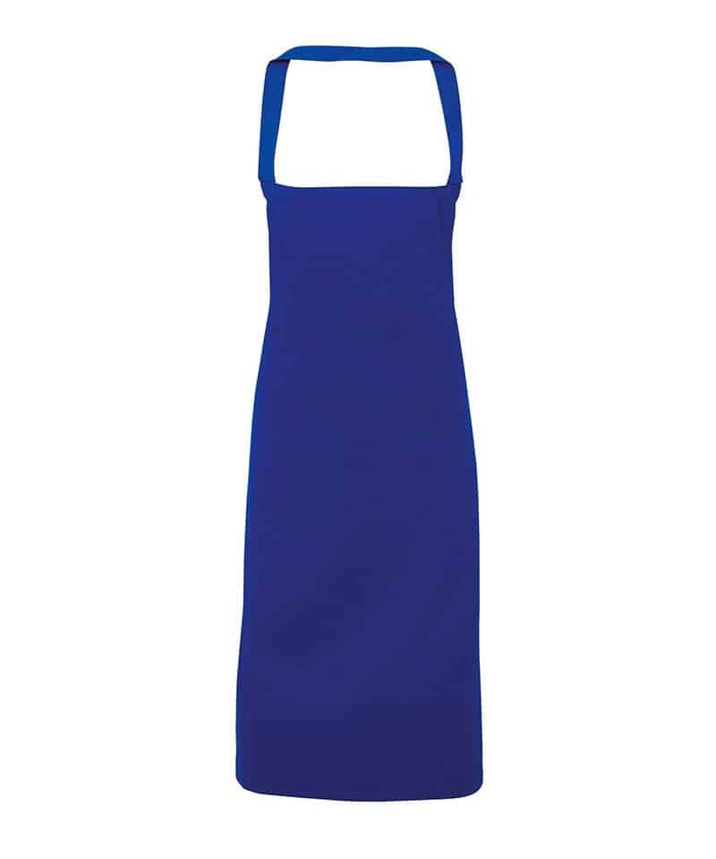 Grembiule con pettorina in cotone organico Premier PR102 38 Grembiule con pettorina in cotone organico Premier PR102 blu royal