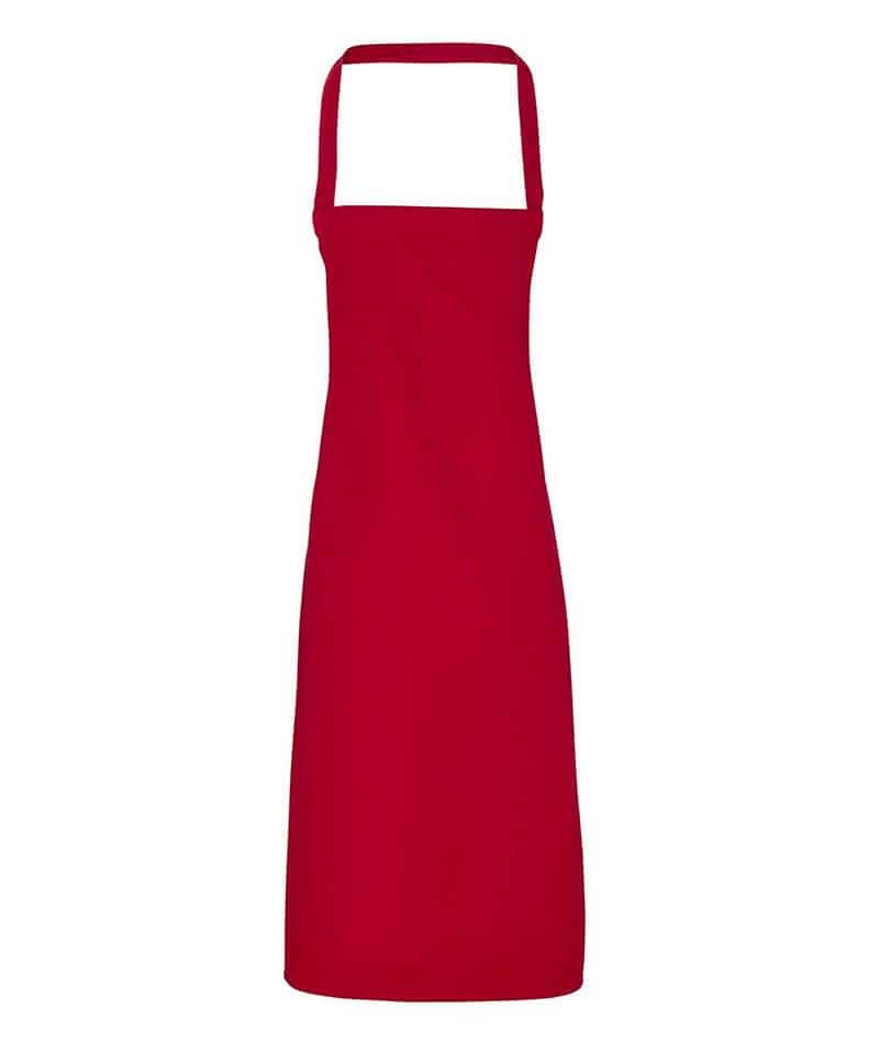 Grembiule con pettorina in cotone organico Premier PR102 27 Grembiule con pettorina in cotone organico Premier PR102 rosso