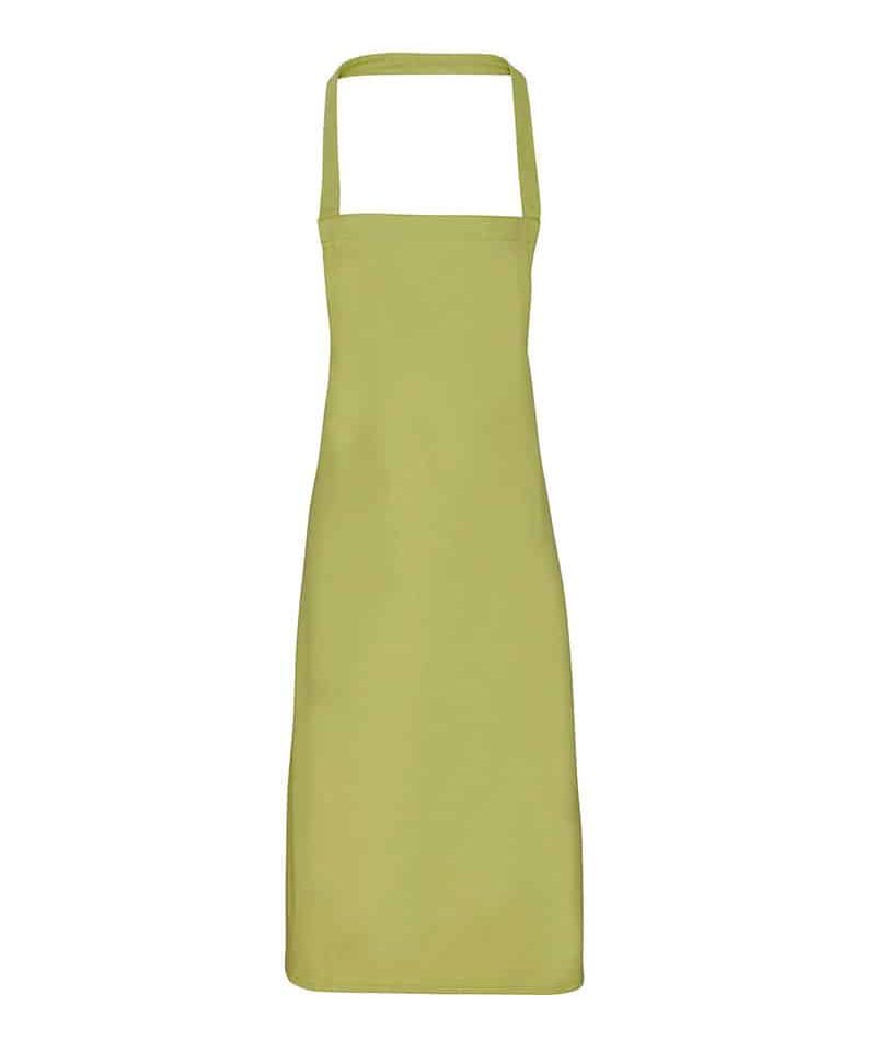 Grembiule con pettorina in cotone organico Premier PR102 24 Grembiule con pettorina in cotone organico Premier PR102 verde lime