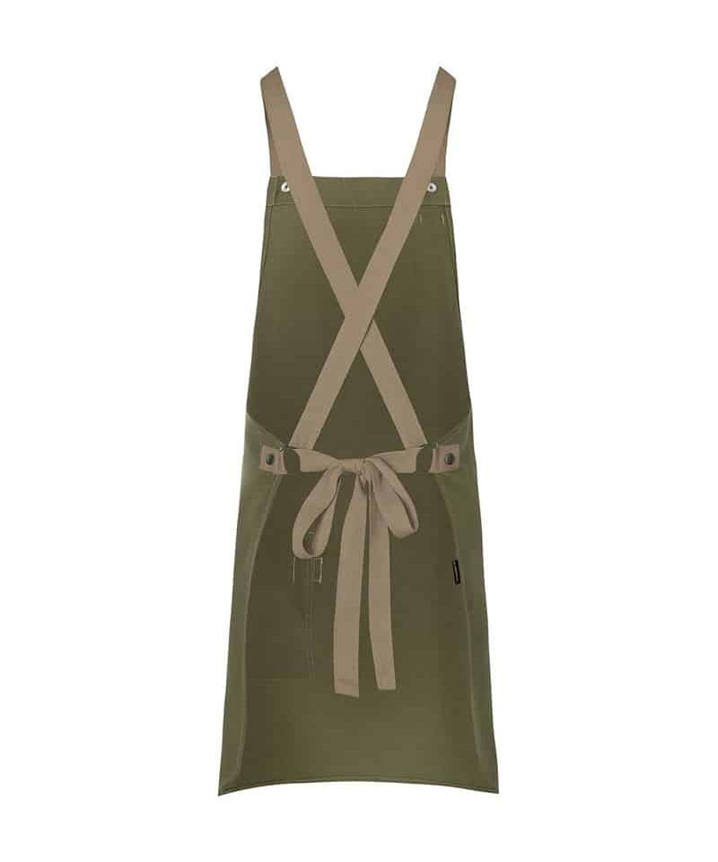 Grembiule con pettorina e cinturini rimovibili Karlowsky KLS38 15 Grembiule con pettorina e cinturini rimovibili Karlowsky KLS38 verde militare retro
