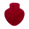 Borse dell'acqua calda a forma di cuore con cover con pelo HU023 2 Borse dell'acqua calda a forma di cuore con cover con pelo HU023 rosso