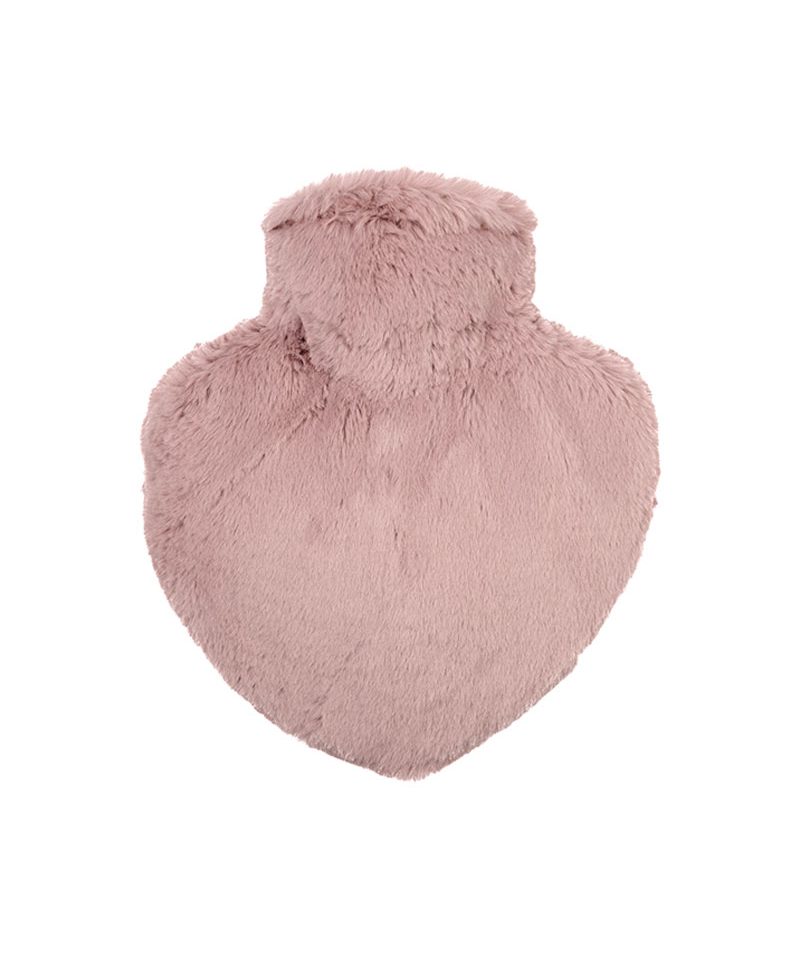 Borse dell'acqua calda a forma di cuore con cover con pelo HU023 7 Borse dell'acqua calda a forma di cuore con cover con pelo HU023 rosa