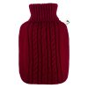 Borsa acqua calda con cover in finta lana lavorata HU0561 1 0571-borsa-acqua-calda-con-cover-in-lanetta-lavorata-hugo-frosch-rosso