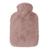 Borsa acqua calda con cover con pelo HU074 1 0740-mini-borsa-acqua-calda-con-cover-con-pelo-hugo-frosch-grigio-rosa