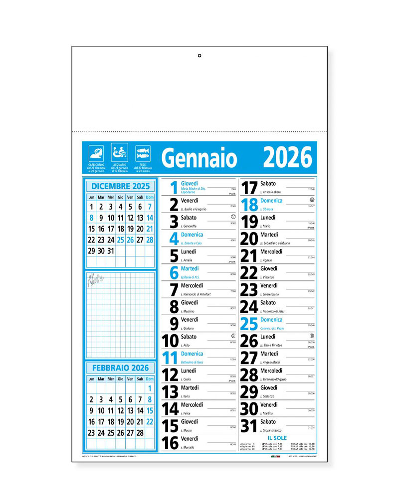 Calendari da parete personalizzabili con loghi aziendali blu con spazio per le note C2390B 3 Calendari-da-parete-personalizzabili-con-loghi-aziendali-blu-con-spazio-per-le-note-c2390b
