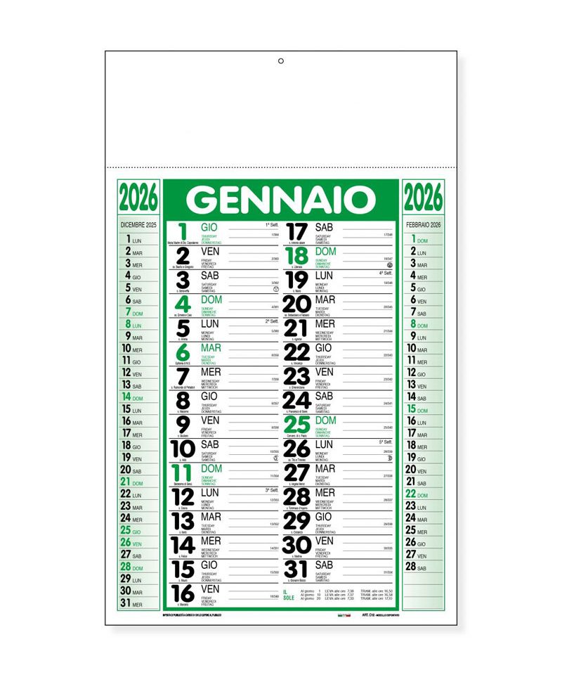 Calendari-da-parete-personalizzabili-con-loghi-aziendali-verde-c1290c