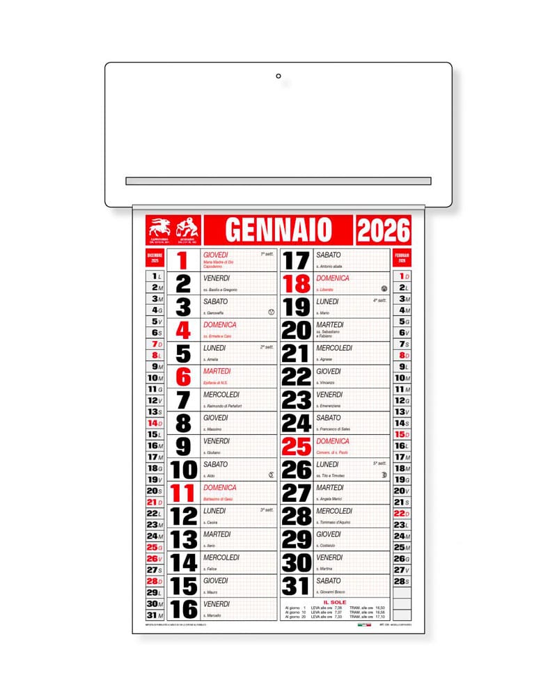 Calendario da parete con passafoglio personalizzabile con logo aziendale CP05 3 Calendario da parete con passafoglio personalizzabile con logo aziendale cp05 rosso nero
