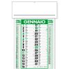 Calendario da parete con passafoglio personalizzabile con logo aziendale CP12C 1 Calendario da parete con passafoglio personalizzabile con logo aziendale cp12c verde