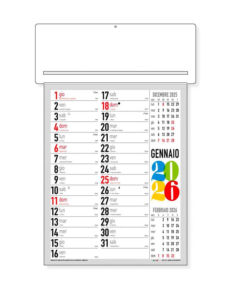 Calendario da parete con passafoglio personalizzabile con logo aziendale CP15 3 Calendario da parete con passafoglio personalizzabile con logo aziendale cp15 grigio