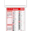 Calendario da parete con passafoglio personalizzabile con logo aziendale CP23A 2 Calendario da parete con passafoglio personalizzabile con logo aziendale cp23a rosso nero
