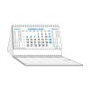 Calendario da tavolo azzurro grigio con planner C6951F 2 Calendario-da-tavolo--azzurro-grigio-con-planner-c6951f