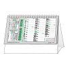 Calendario da tavolo verde nero C6751C 2 Calendario-da-tavolo-verde-nero-c6751c
